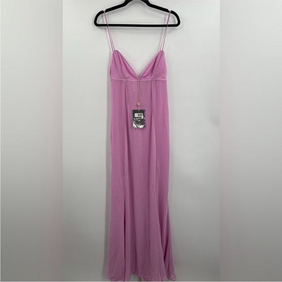 HOUSE OF CB 'Loren' Pink Corset Maxi Dress M+ - Picture 3 of 6
